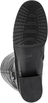 Женские черные сапоги Ascalini (Евромех)