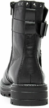 Женские черные ботинки Remonte (Натуральная шерсть)