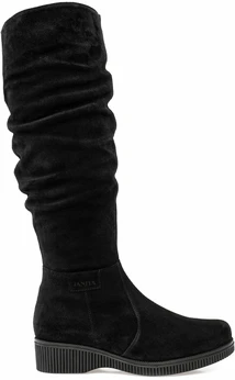 Женские черные сапоги Janita (Натуральный мех)