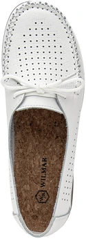 Женские белые мокасины Wilmar