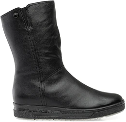 Женские черные полусапоги Janita (Натуральный мех)