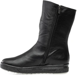 Женские черные полусапоги Janita (Натуральный мех)