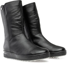 Женские черные полусапоги Janita (Натуральный мех)