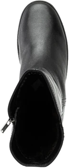 Женские черные полусапоги Janita (Натуральный мех)