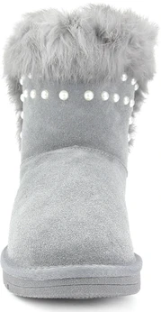 Женские серо-коричневые угги Baden (Искусственный мех)