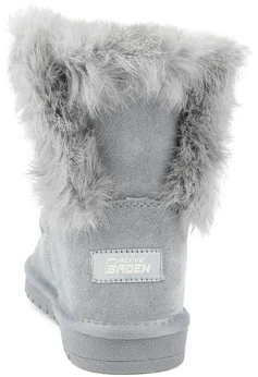 Женские серо-коричневые угги Baden (Искусственный мех)