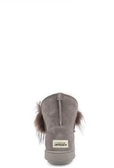 Женские серо-коричневые угги Baden (Натуральная шерсть)