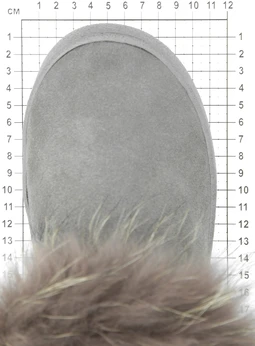 Женские серо-коричневые угги Baden (Натуральная шерсть)