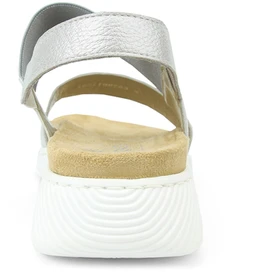 Женские серебряные босоножки Rieker