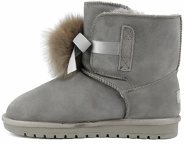 Женские серо-коричневые угги Baden (Натуральная шерсть)