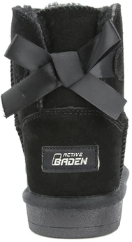 Женские черные угги Baden (Натуральная шерсть)