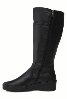 Женские черные сапоги Romer (Натуральный мех)