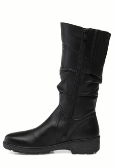 Женские черные сапоги Romer (Натуральная шерсть)