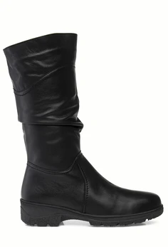 Женские черные сапоги Romer (Натуральная шерсть)