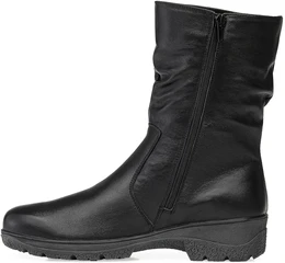 Женские черные полусапоги Romer (Натуральный мех)