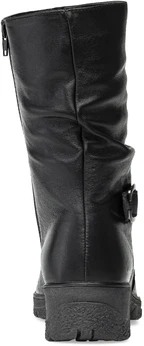 Женские черные полусапоги Romer (Натуральный мех)