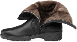 Женские черные полусапоги Romer (Натуральный мех)