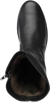 Женские черные полусапоги Romer (Натуральный мех)