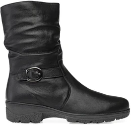 Женские черные полусапоги Romer (Натуральный мех)