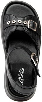 Женские черные босоножки Lavida