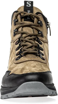 Мужские зеленые ботинки Shoiberg (Натуральная шерсть)