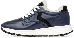 Женские синие кроссовки Shoiberg (Натуральная шерсть)