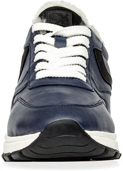 Женские синие кроссовки Shoiberg (Натуральная шерсть)