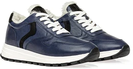 Женские синие кроссовки Shoiberg (Натуральная шерсть)